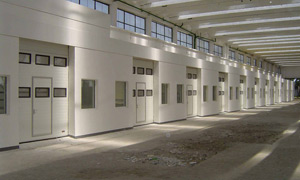 Industriële sectionale garagepoorten 16